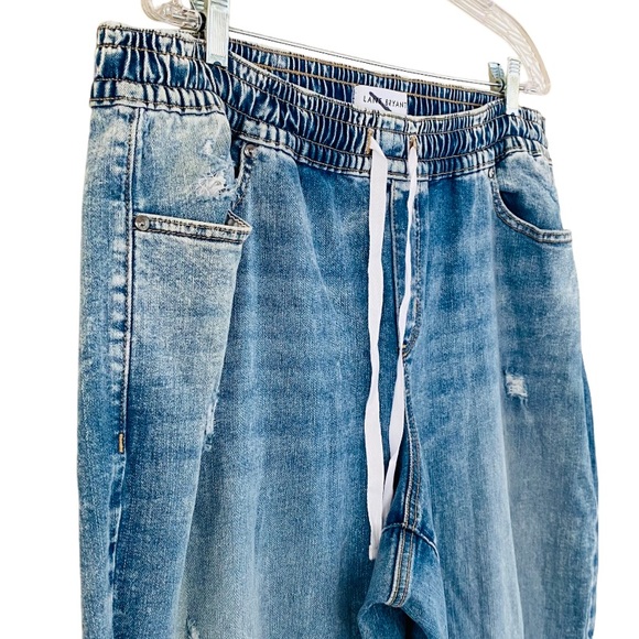 PLUS Lane Bryant NEW Distressed Pull On Wide Leg Denim Pant Size 18 - Picture 5 of 9